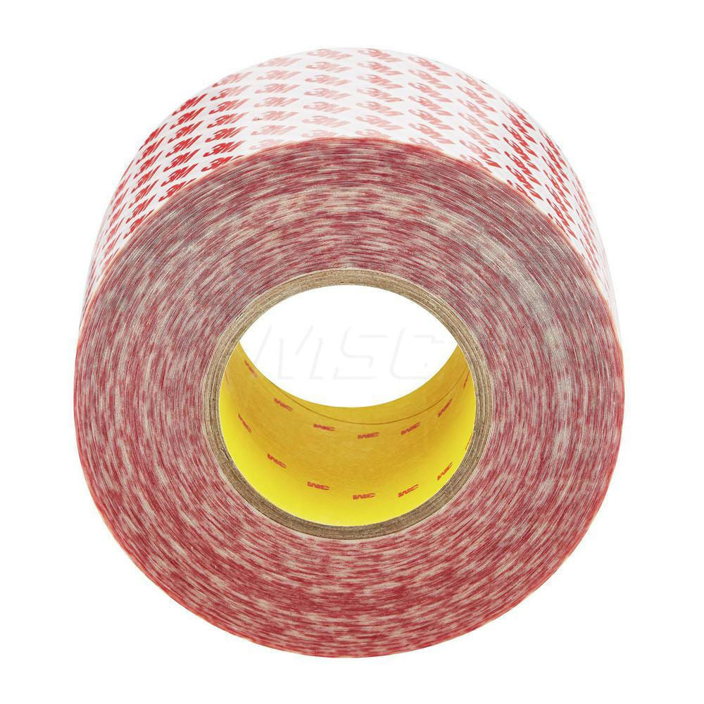 3M Clear Double-Sided Acrylic Tape: 4" Wide, Acrylic Adhesive 7100224321