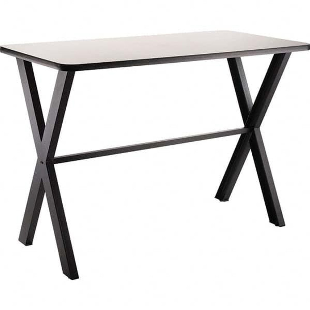 National Public Seating CLT3660B2MDPEGY Cafeteria Table: Grey Nebula Table Top, Rectangle, 60" OAL, 36" OAW, 42" OAH