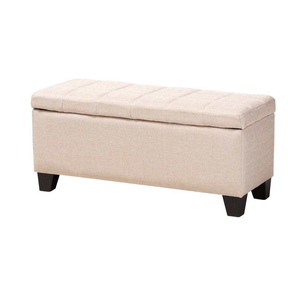 WHOLESALE INTERIORS, INC. Baxton Studio 2721-9273  Modern And Contemporary Upholstered Storage Ottoman, Beige