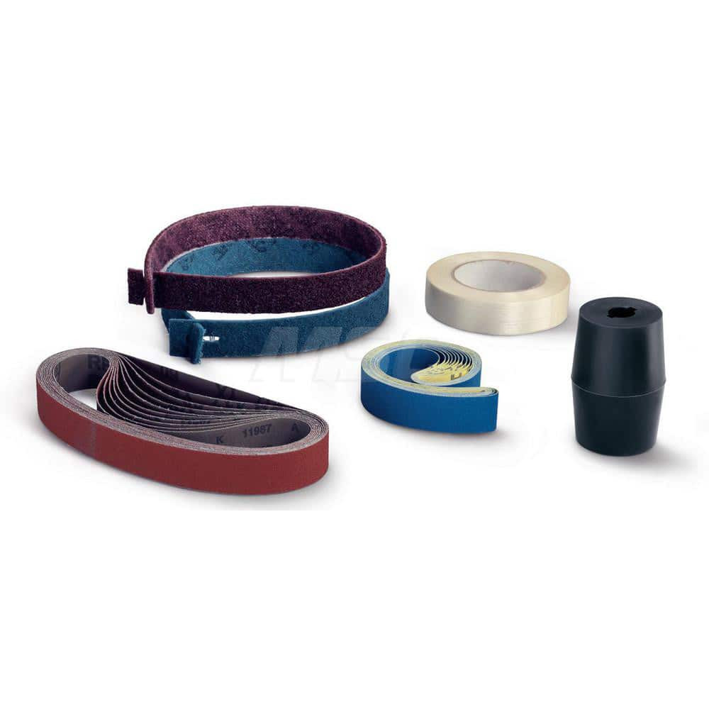 Fein 63806181030 Handheld Buffer & Polisher Accessories; Accessory Type: Tube Set; Product Type: Buffing; Includes: Adhesive Strip (6 38 09 004 01 9); Medium Fleece Belt (6 37 14 048 01 9); Sanding Belt Roller (6 38 06 181 01 6); (10) Sanding Belts 6