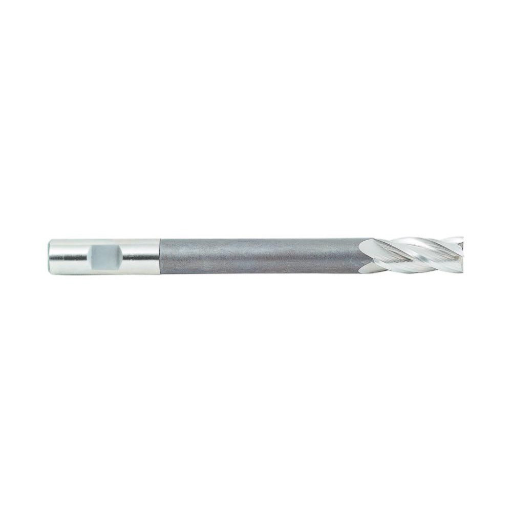 Melin Tool 21237 Square End Mill: 1/2'' Dia, 1-1/4'' LOC, 1/2'' Shank Dia, 6'' OAL, 4 Flutes, High Speed Steel