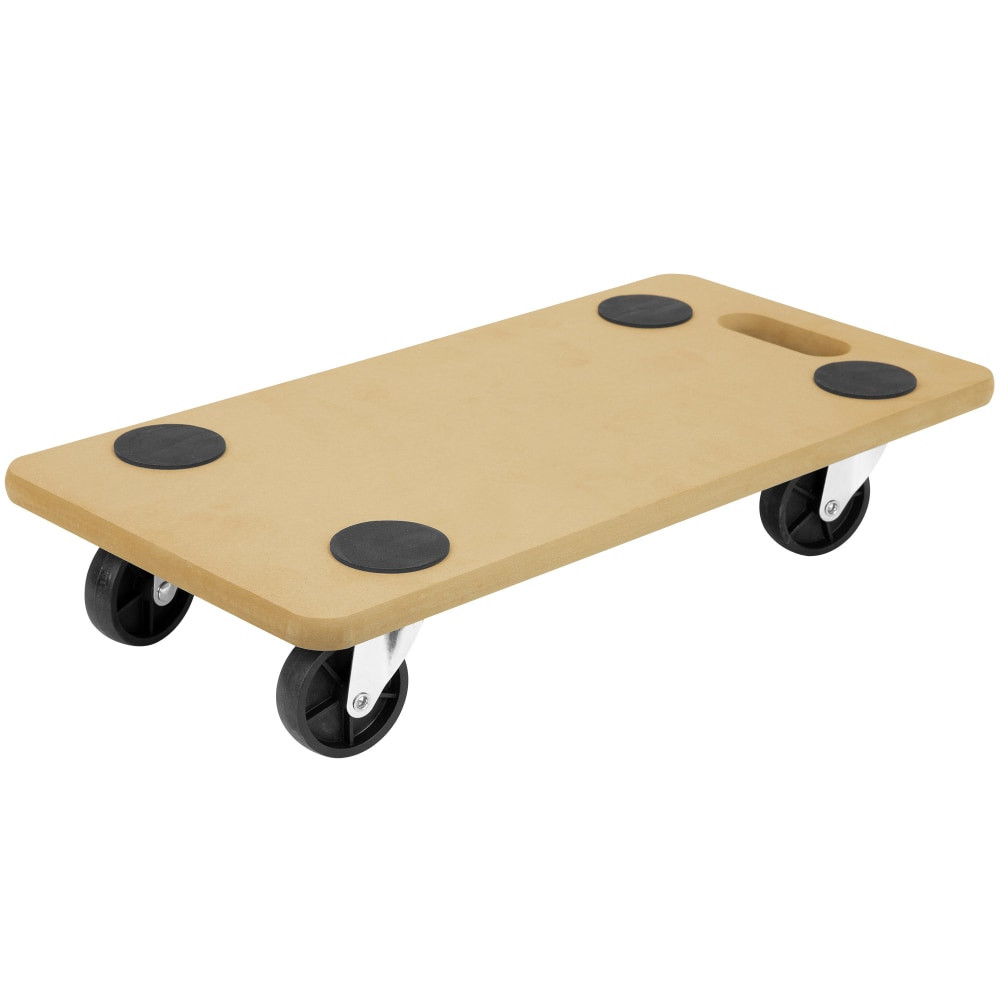 TRANSFORM PARTNERS LLC MI-925 Mount-It! MI-925 Wooden Platform Dolly, 4-1/4inH x 23inW x 11-1/2inD, Brown