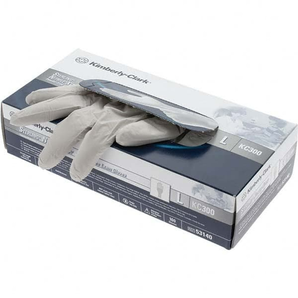 Kimtech 53140 Disposable Gloves: Large, 3.5 mil Thick, Nitrile, Medical Grade