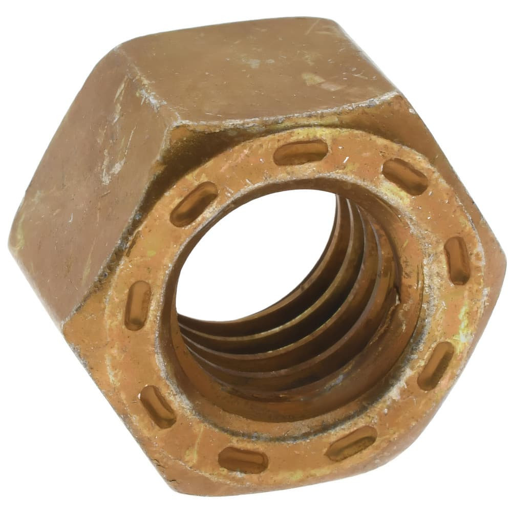 Value Collection 444008PS Hex Nut: 7/16-14, Grade L9 Steel, Zinc Yellow Dichromate Cad & Waxed Finish