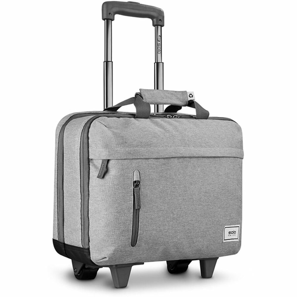 UNITED STATES LUGGAGE UBN915-10 Solo New York Re:Start Rolling Bag With 15.6in Laptop Pocket, Gray