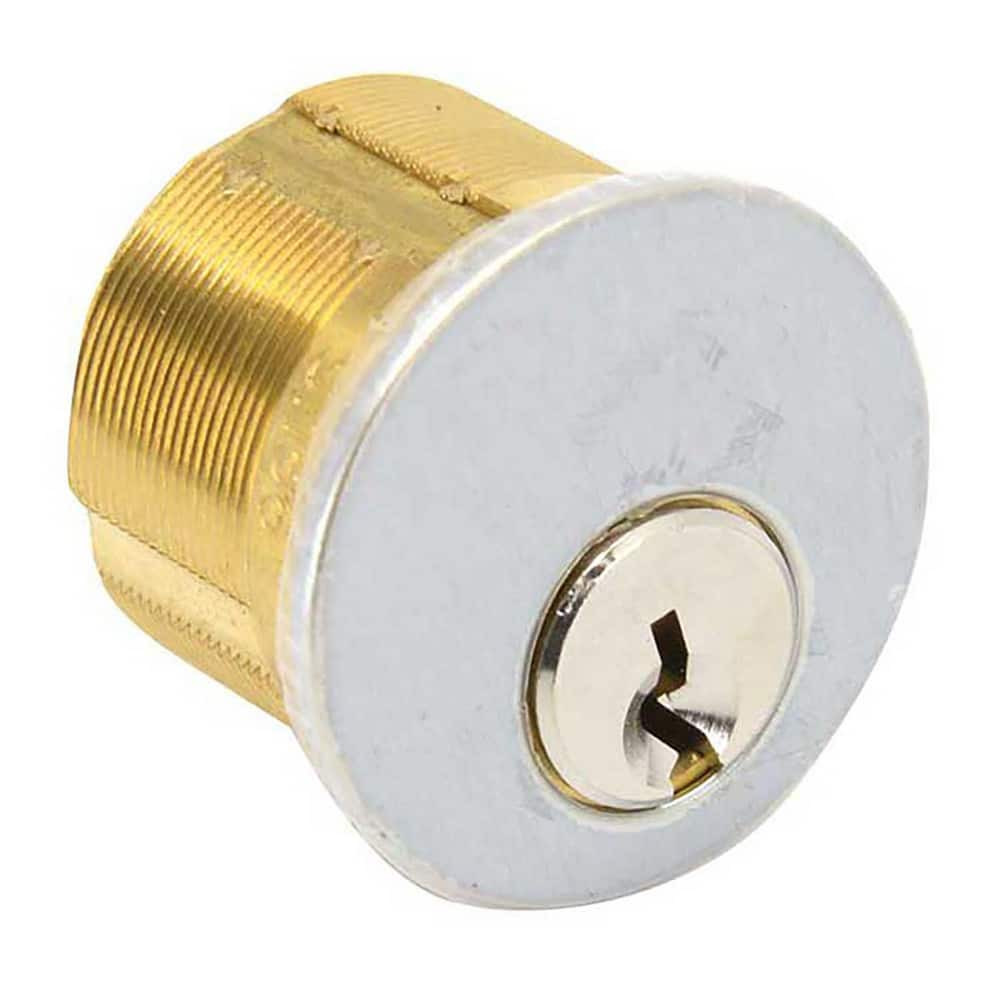 Ilco 7165-KS-2-26D Cylinders; Type: Mortise ; Keying: Kwikset 1176 Keyway ; Material: Brass ; Hand Orientation: Non-Handed ; Finish/Coating: Satin Chrome ; Cylinder Diameter: 1.125in