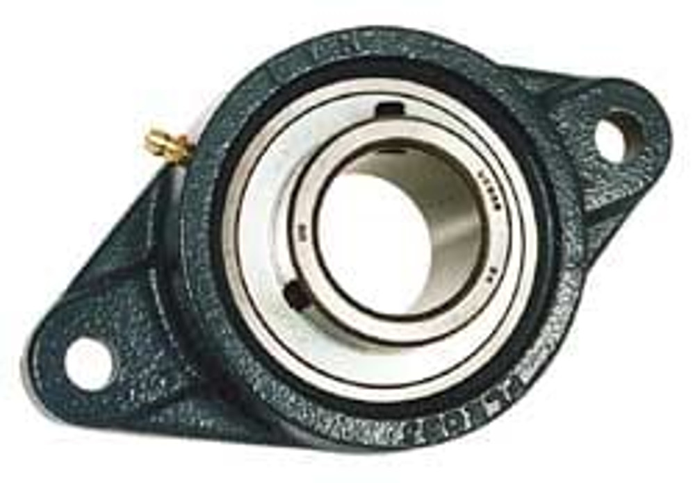 Value Collection UCFL206-20HT 1-1/4" ID, 3-5/32" OAW x 5-13/16" OAL x 3-5/32" OAH 2-Bolt High Temperature Flange Bearing