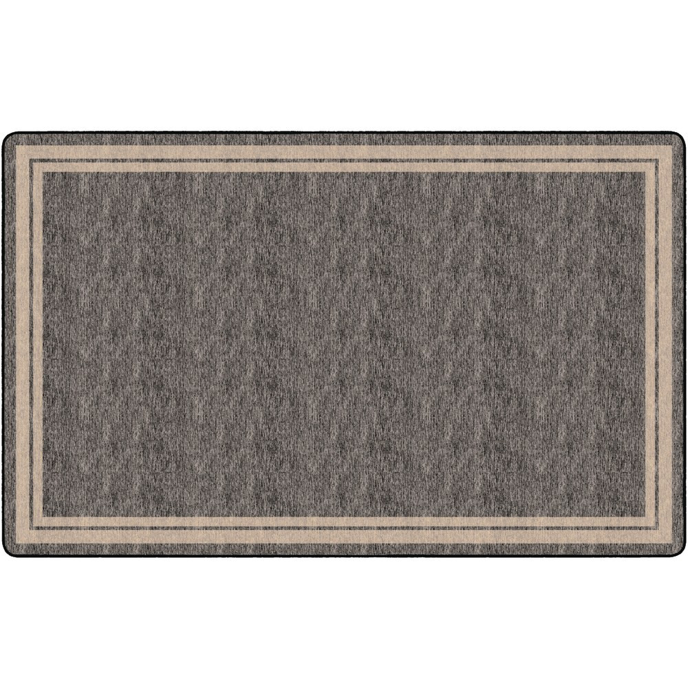 FLAGSHIP CARPETS FE425-44A  Double-Border Rectangular Rug, 90in x 144in, Gray