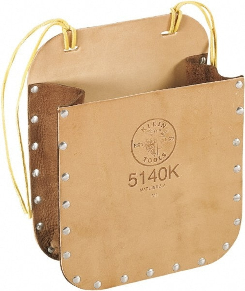 Klein Tools 5140K Tool Pouch: 1 Pocket, Leather, Tan