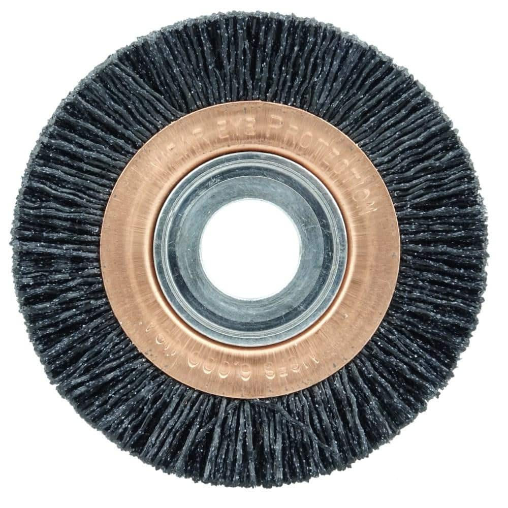 Weiler 31241 Wheel Brush: 3" Wheel Dia, Crimped