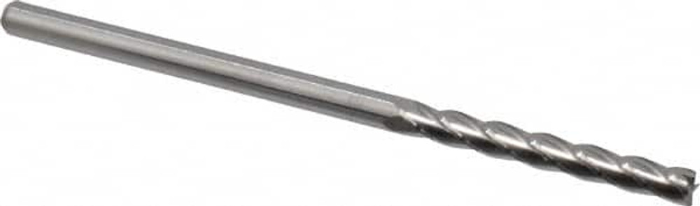 M.A. Ford. 12212500 Square End Mill: 1/8'' Dia, 1'' LOC, 1/8'' Shank Dia, 2-1/2'' OAL, 4 Flutes, Solid Carbide