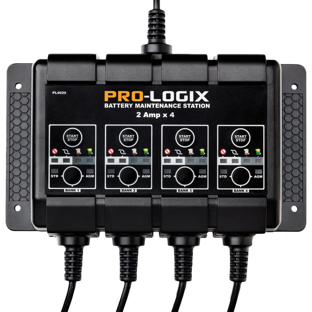 Pro-Logix PL4020 Automotive Battery Chargers & Jump Starters; Battery Charger Type: Automatic Charger/Maintainer ; Overall Width: 20 ; Overall Height: 12.9in ; Overall Depth: 4in ; Cable Gauge: 18 ; Cable Length: 72.000