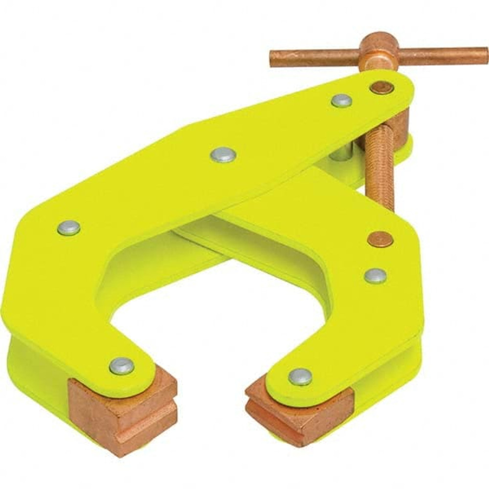 Kant Twist K045TDHVY Cantilever Clamps; Load Capacity (Lb. - 3 Decimals): 1700 ; Clamping Pressure (Lb.): 1700 ; Handle Type: T ; Jaw Material: Steel ; Pad Finish: Copper-Plated ; Jaw Finish/Coating: Copper-Plated