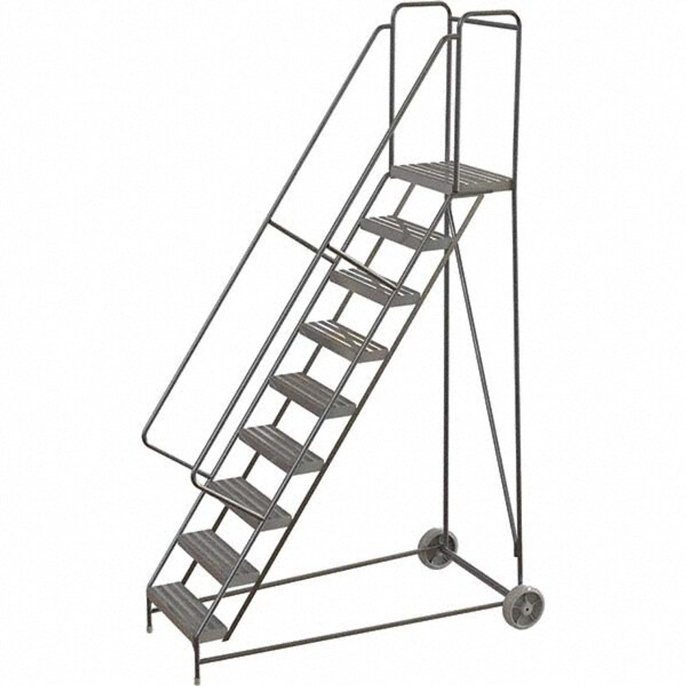 TRI-ARC WLARTR109244 Aluminum Rolling Ladder: 9 Step