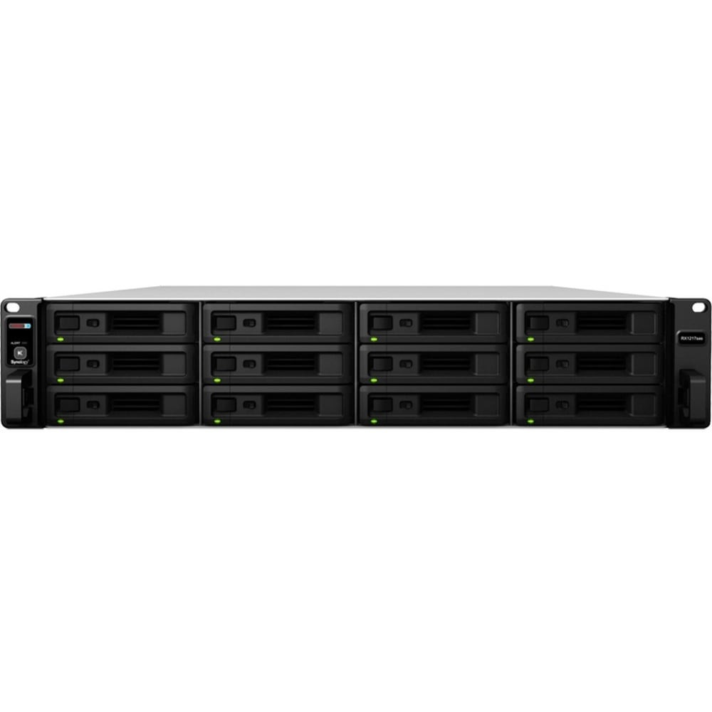 SYNOLOGY AMERICA CORP. Synology RX1217SAS  RX1217sas Drive Enclosure - SAS Host Interface Rack-mountable - 12 x HDD Supported - 12 x SSD Supported - 12 x Total Bay - 12 x 2.5in/3.5in Bay
