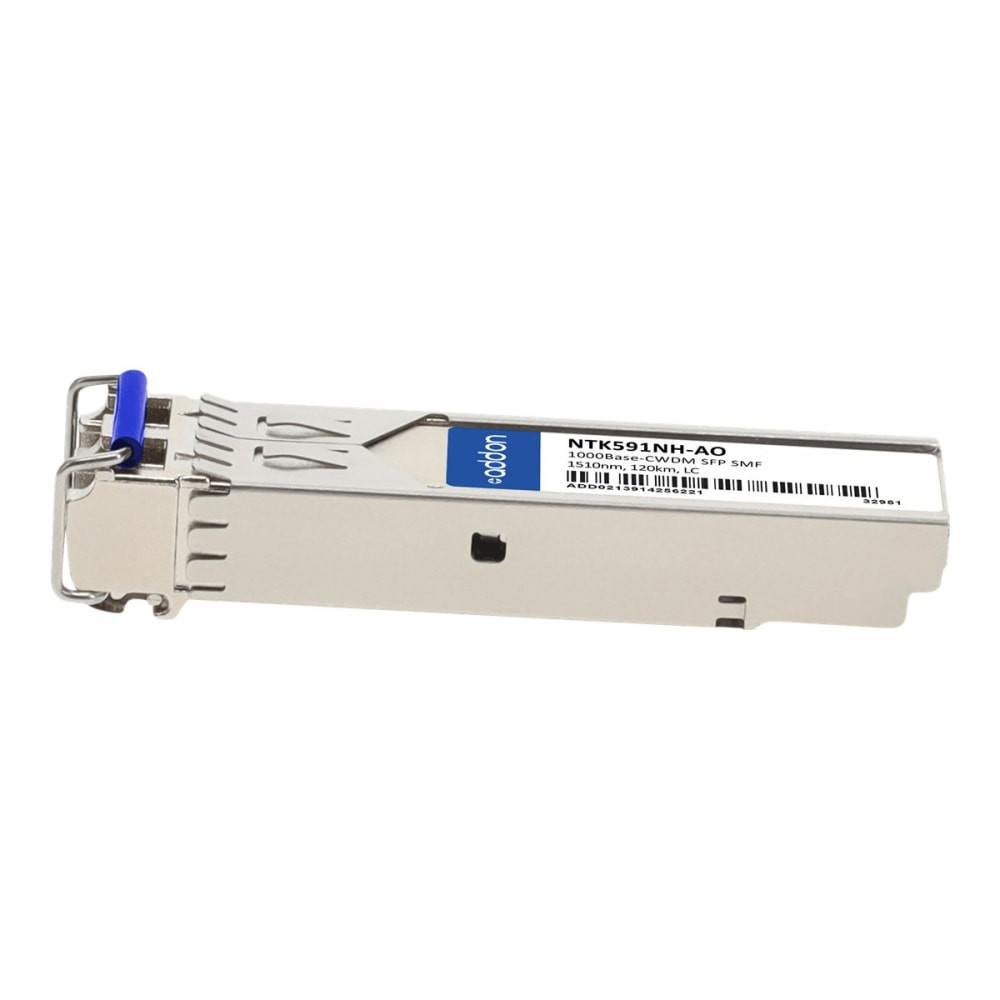 ADD-ON COMPUTER PERIPHERALS, INC. AddOn NTK591NH-AO  - SFP (mini-GBIC) transceiver module (equivalent to: Ciena NTK591NH) - GigE - 1000Base-CWDM - LC single-mode - up to 74.6 miles - 1510 nm - TAA Compliant - for Nortel Optical Multiservice Edge 6500