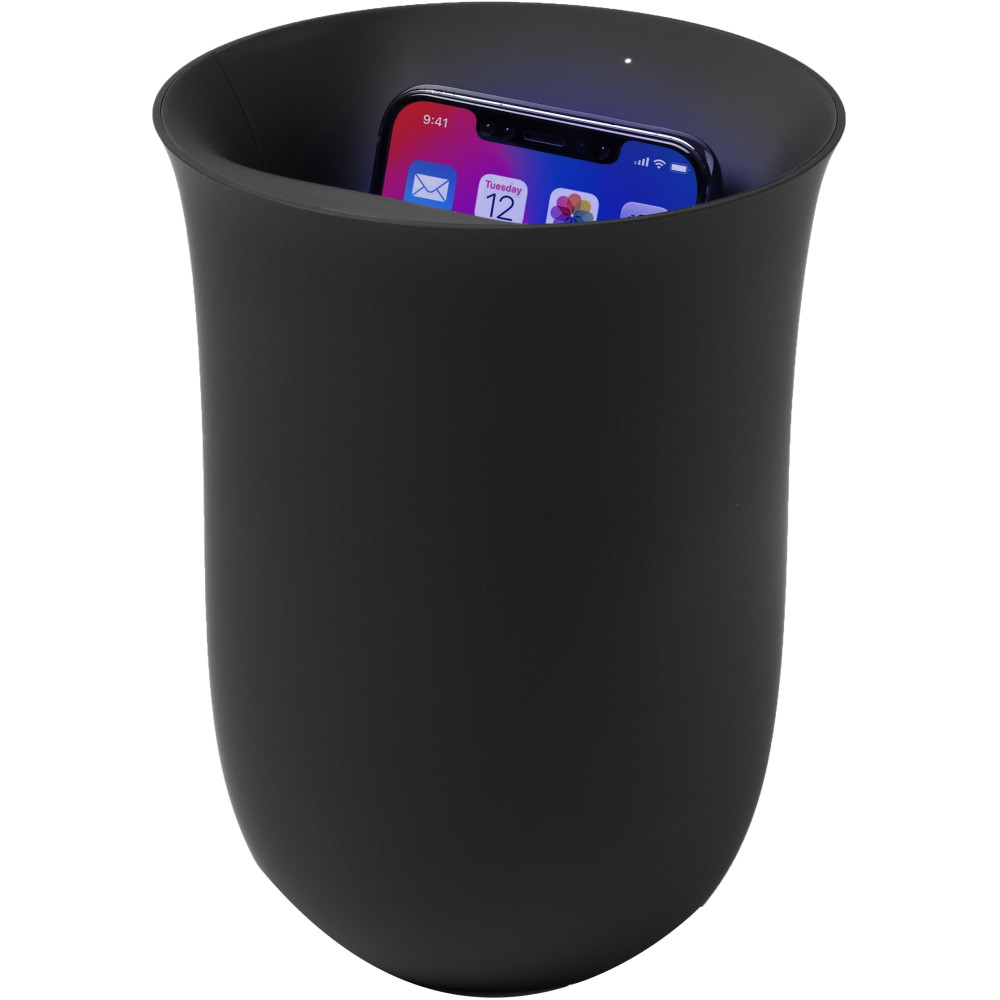 BOW USA LLC LH59N Oblio Wireless Charging Station with Built-in UV Sanitizer, Black