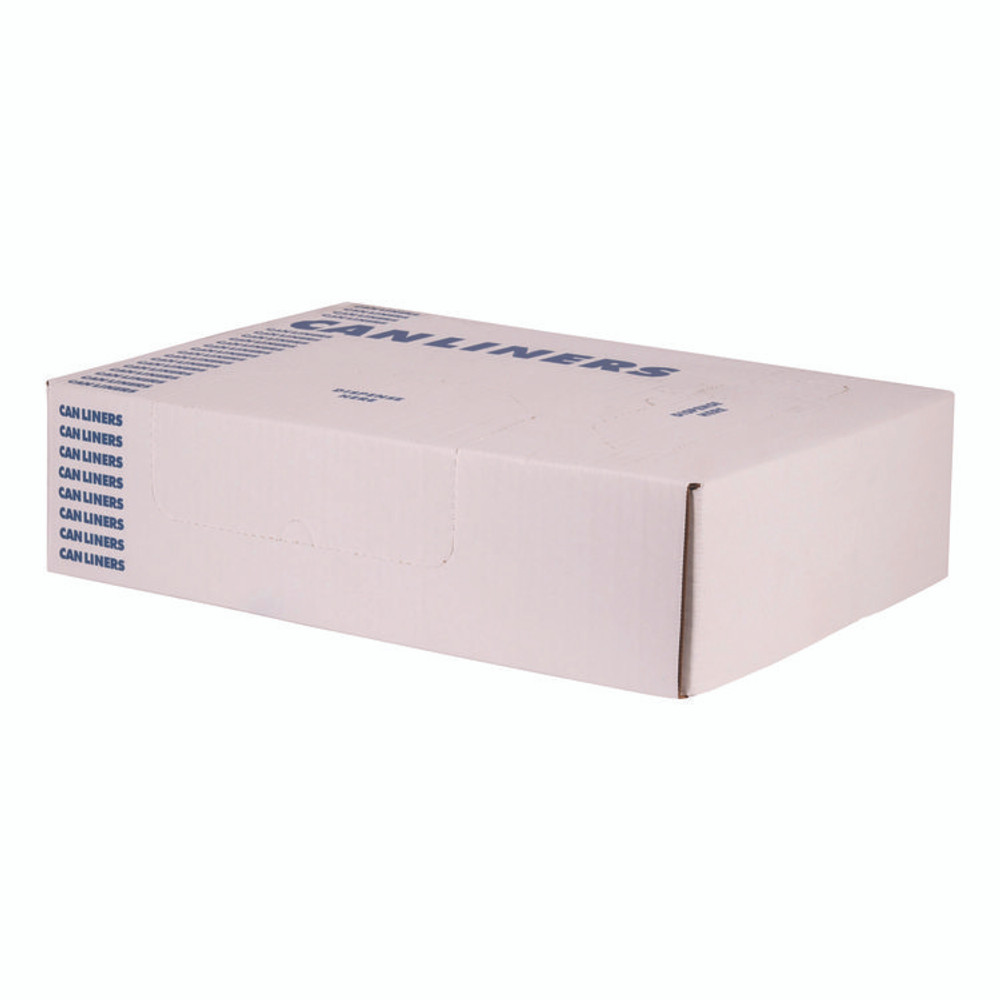HERITAGE H4832HC Linear Low-Density Can Liners, 16 gal, 0.7 mil, 24" x 32", Clear, Flat Pack, 500/Carton