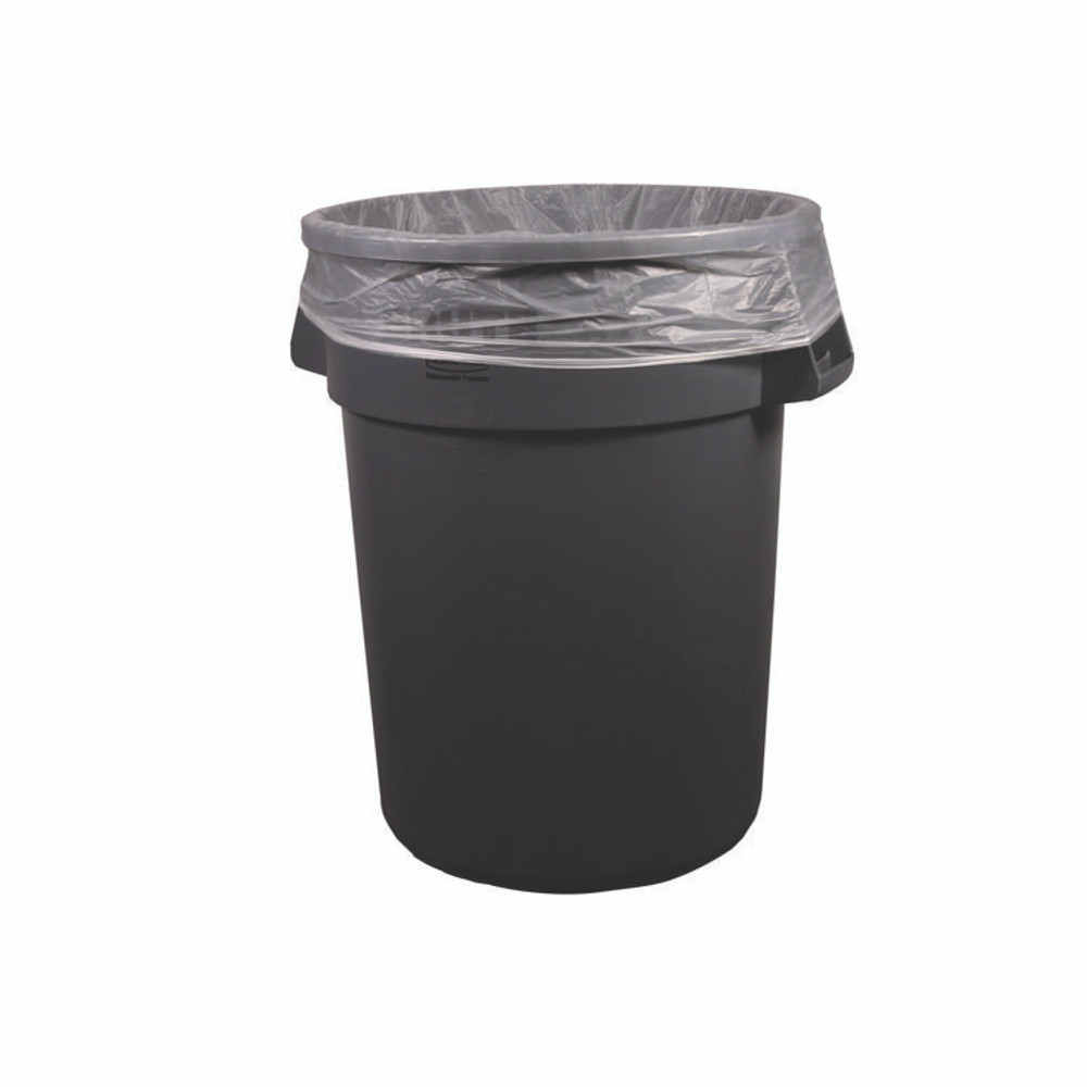 HERITAGE Z8048MNR01 High-Density Waste Can Liners, 45 gal, 11 mic, 40" x 48", Natural, 250/Carton