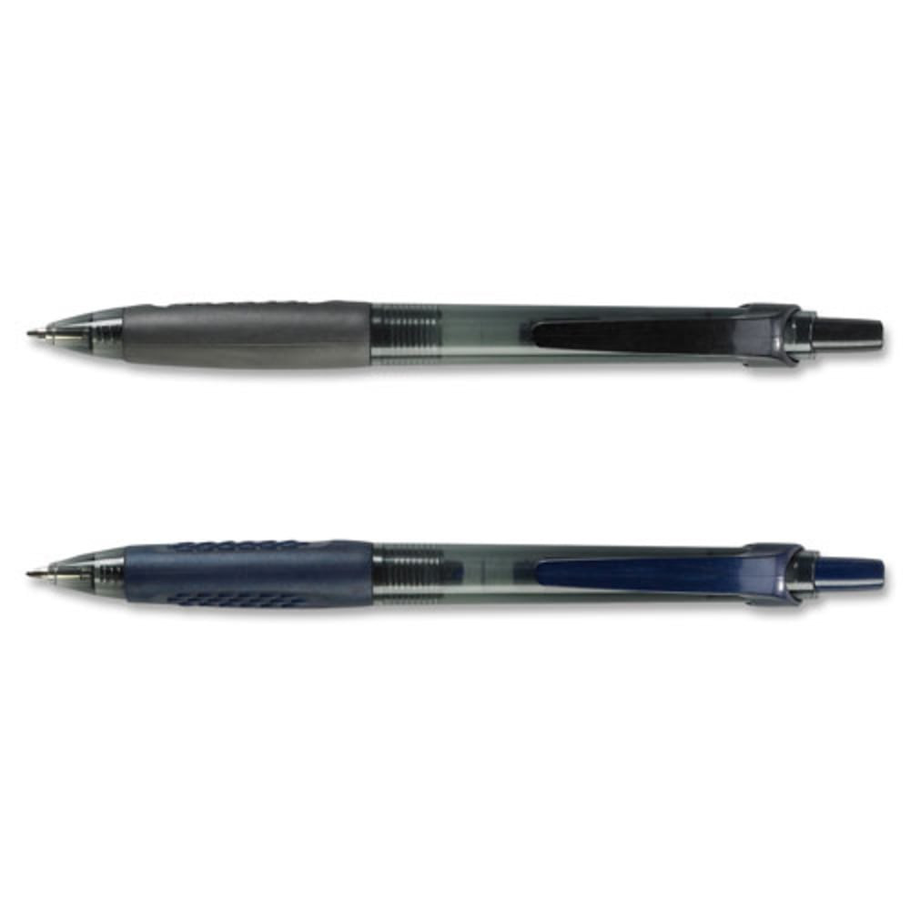 Integra ITA82955  Easy Click Retractable Ballpoint Pen - Medium Pen Point - Retractable - Black - Black Barrel - 1 Dozen