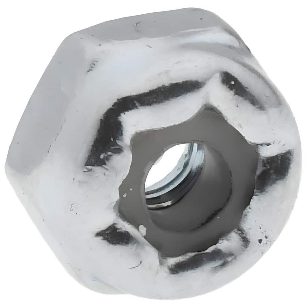 Value Collection R50000111 Hex Lock Nut: Insert, Nylon Insert, Grade 2 Steel, Zinc-Plated