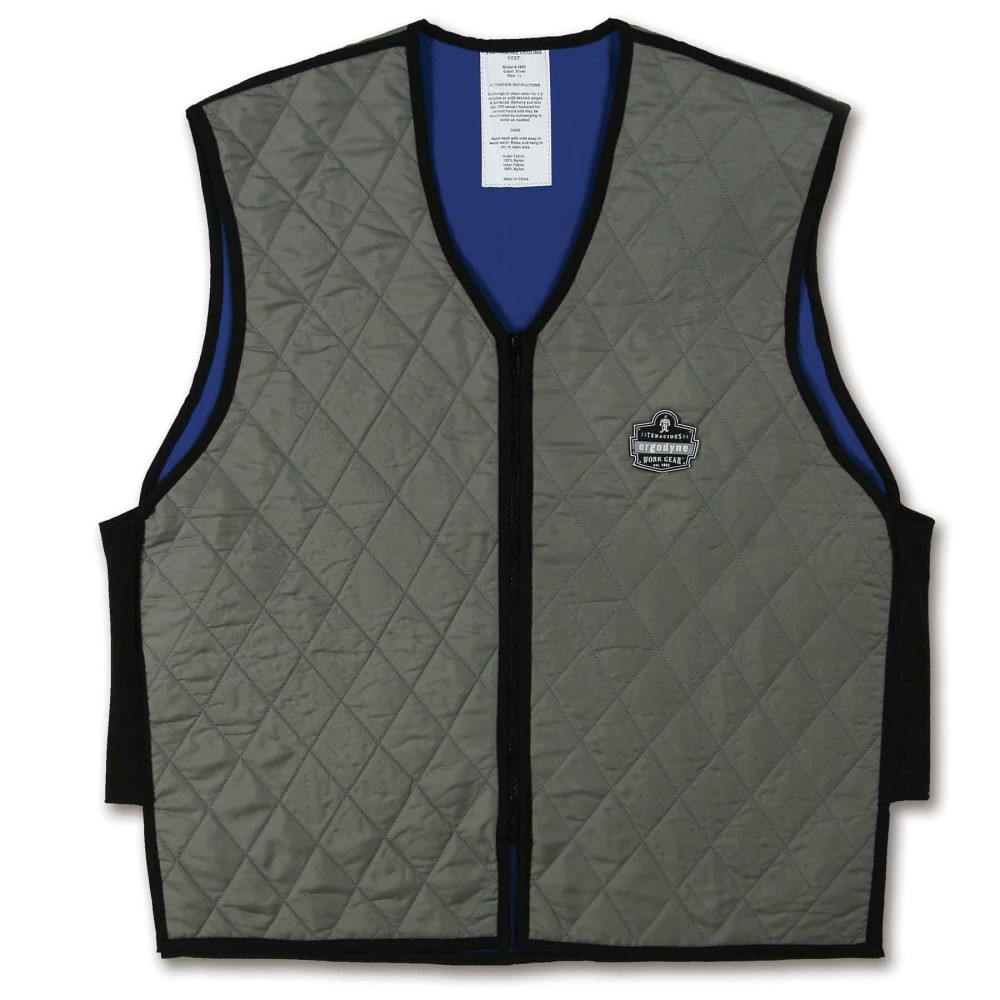 ERGODYNE CORPORATION 12547 Ergodyne Chill-Its Evaporative Cooling Vest, 3X, Gray, 6665