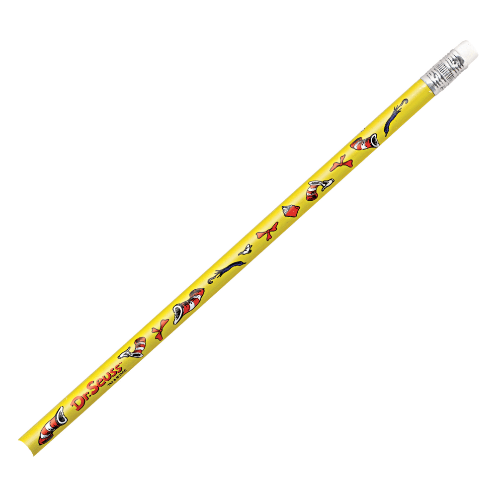 PARTY CITY CORPORATION 849156 Amscan Dr. Seuss Pencil Party Favors, 7-1/2in, Yellow, 12 Pencils Per Pack, Set Of 3 Packs