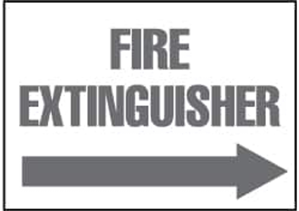 AccuformNMC M420RB Fire Extinguisher, Plastic Fire Sign
