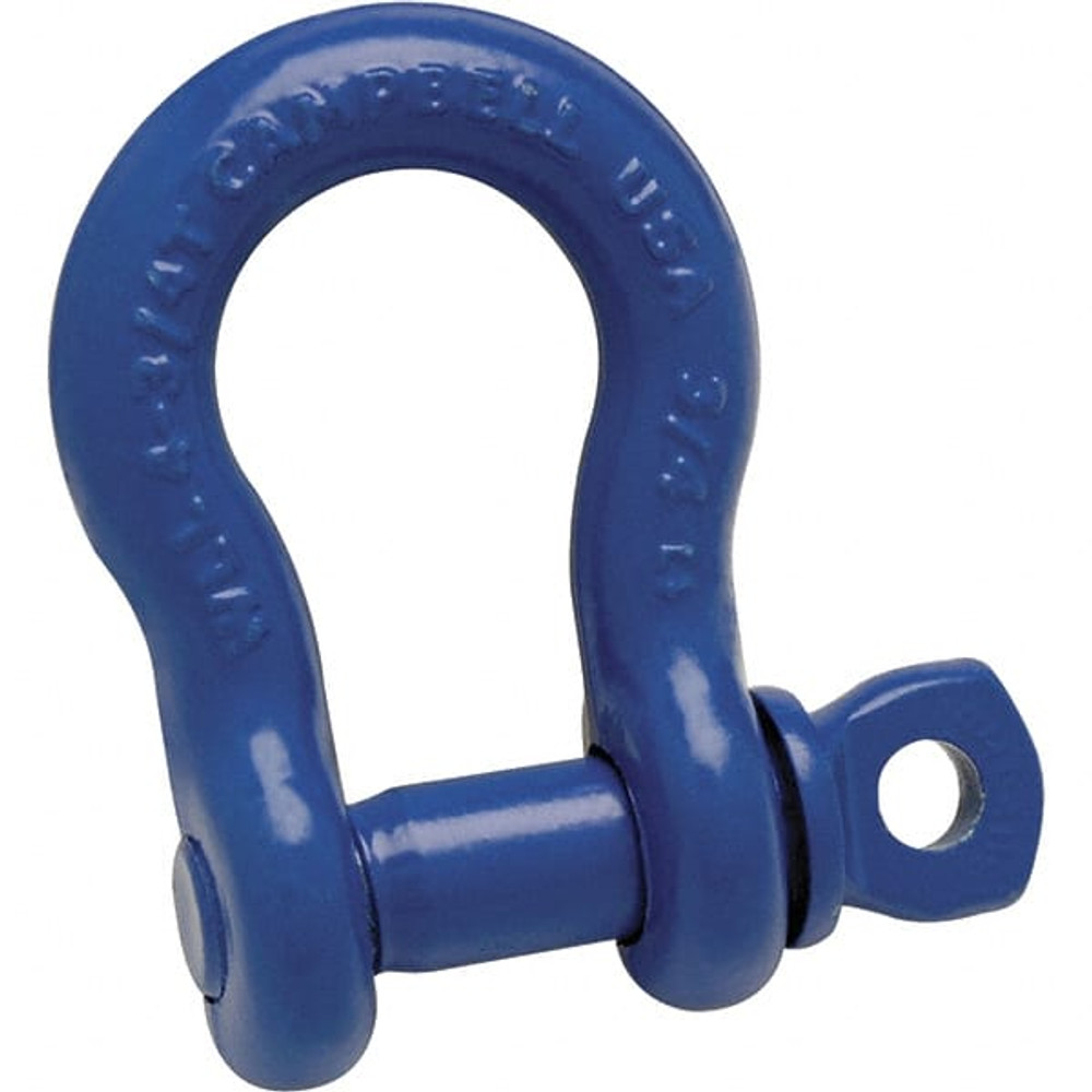 Campbell 5411205 Anchor Shackle: Screw Pin, 9,500 lb Working Load Limit