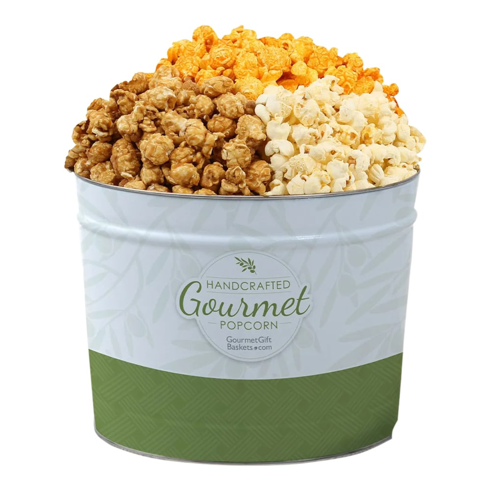 RISE NORTH AMERICA LLC 7116A Gourmet Gift Baskets People's Choice Gourmet Popcorn Tin