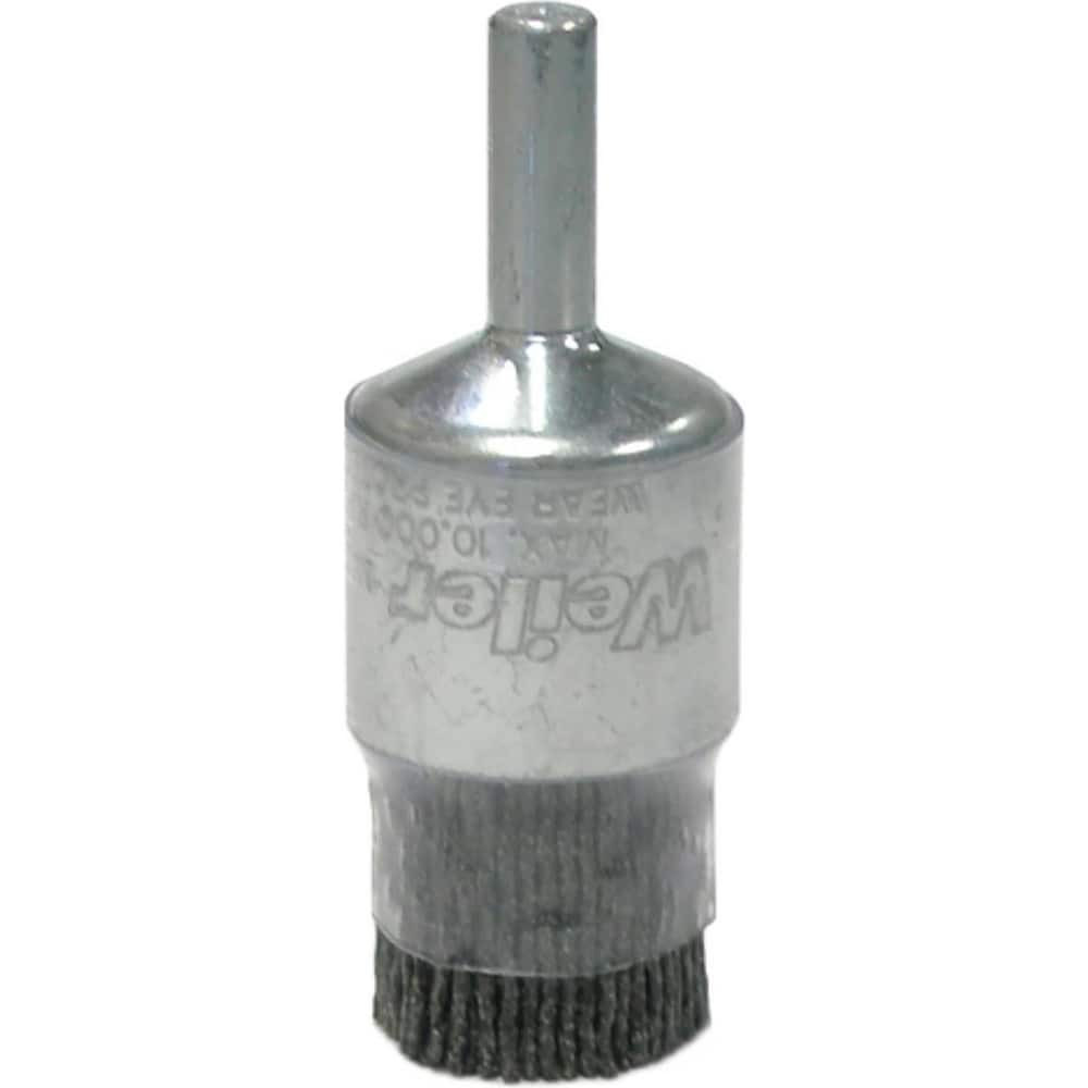 Weiler 86102 End Brushes: 3/4" Dia, Nylon, Crimped Wire