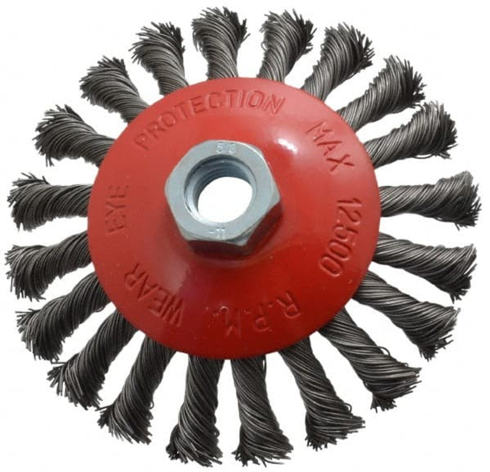 Value Collection S00651885 Wheel Brush: 4-9/16" Wheel Dia, Knotted