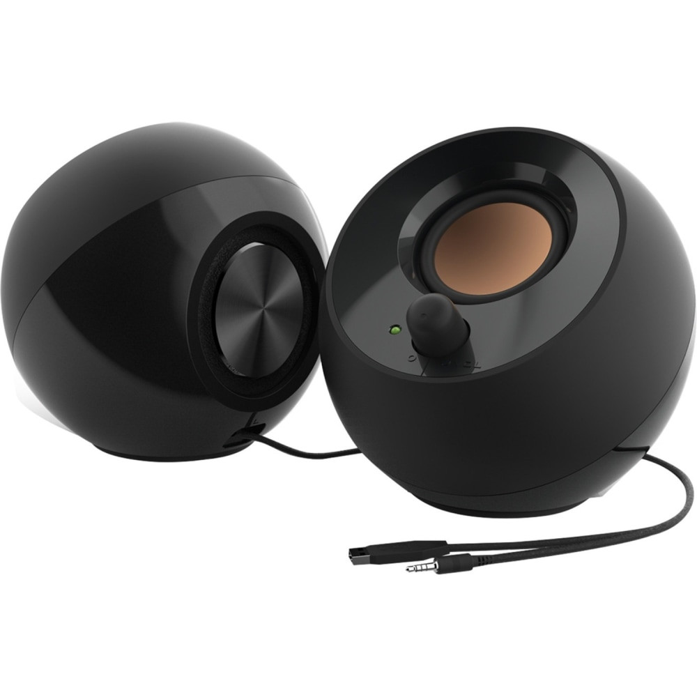 CREATIVE LABS, INC. Creative 51MF1680AA000  Pebble 2.0 Speaker System - 4.40 W RMS - Black - 100 Hz to 17 kHz