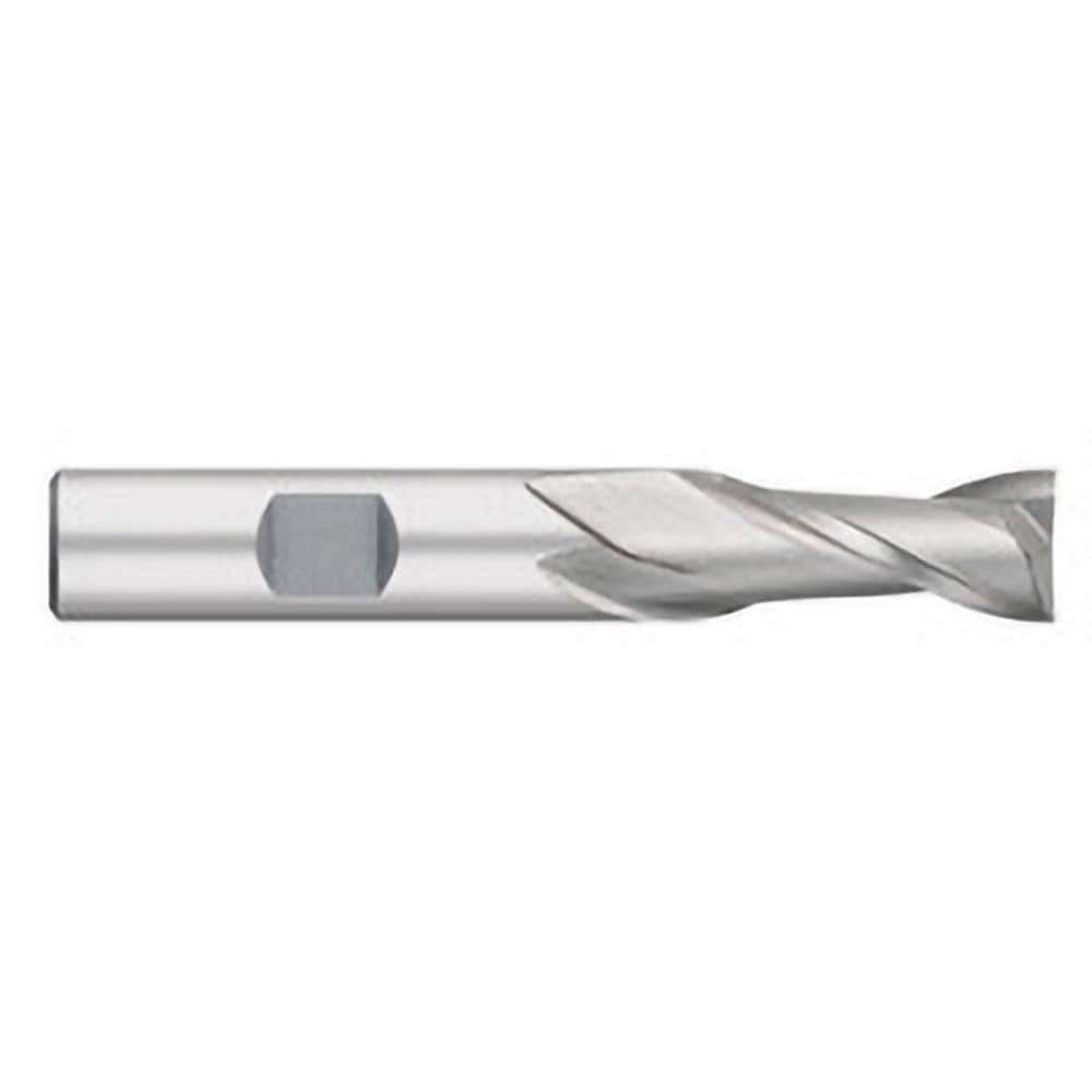 Titan USA TE82701 Square End Mill:  0.1250" Dia, 0.375" LOC, 0.375" Shank Dia, 2.3125" OAL, 2 Flutes, Cobalt