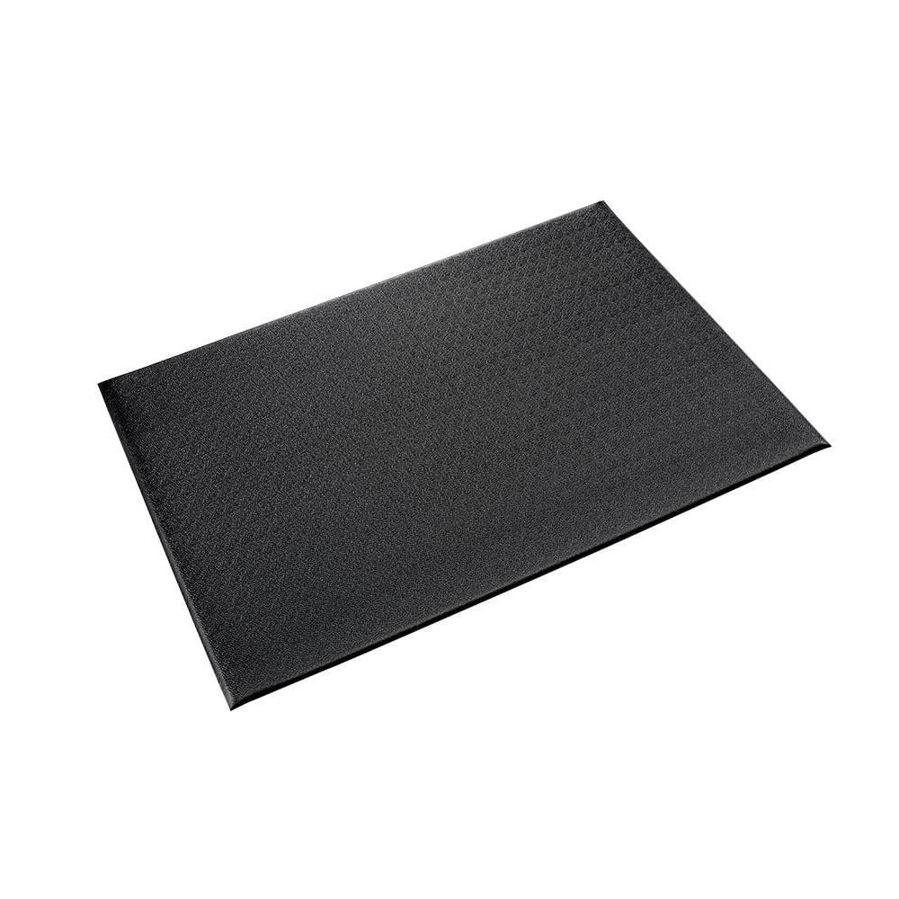 Crown Matting CK83872BK Anti-Fatigue Mat: 60' Length, 6' Wide, 3/8" Thick, Polyvinylchloride