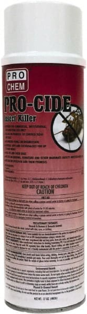 Pro Chem 153301 Insecticide for Ants, Bedbugs, Bees, Cockroaches, Crickets, Fleas, Flies, Gnats, Hornets, Mites, Mosquitos, Palmetto Bugs, Silverfish, Spiders, Ticks, Wasps & Waterbugs: 17 oz Can, Aerosol, 12 Can Pack