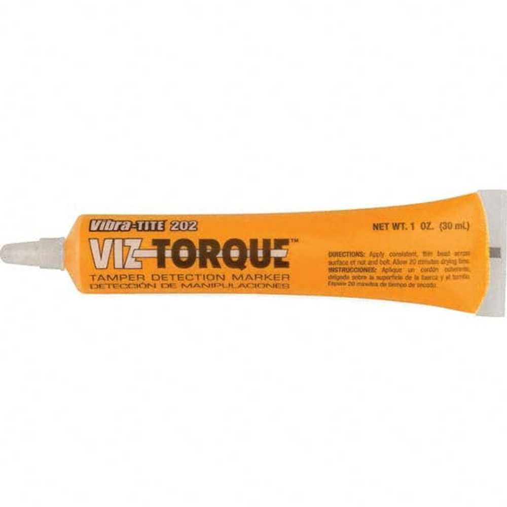 Vibra-Tite. 20211 Visual Vibratory Indicator Marker: Orange, Tamperproof, Squeeze Tube Point