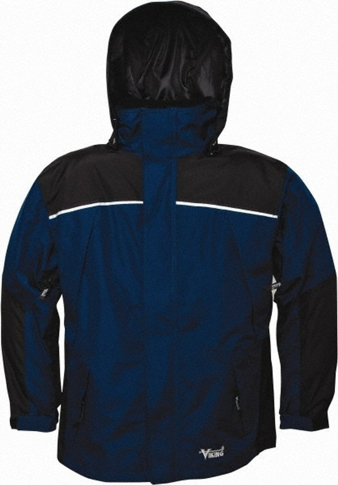 Viking 838CN-S Rain Jacket: Size Small, Charcoal & Navy, Polyester