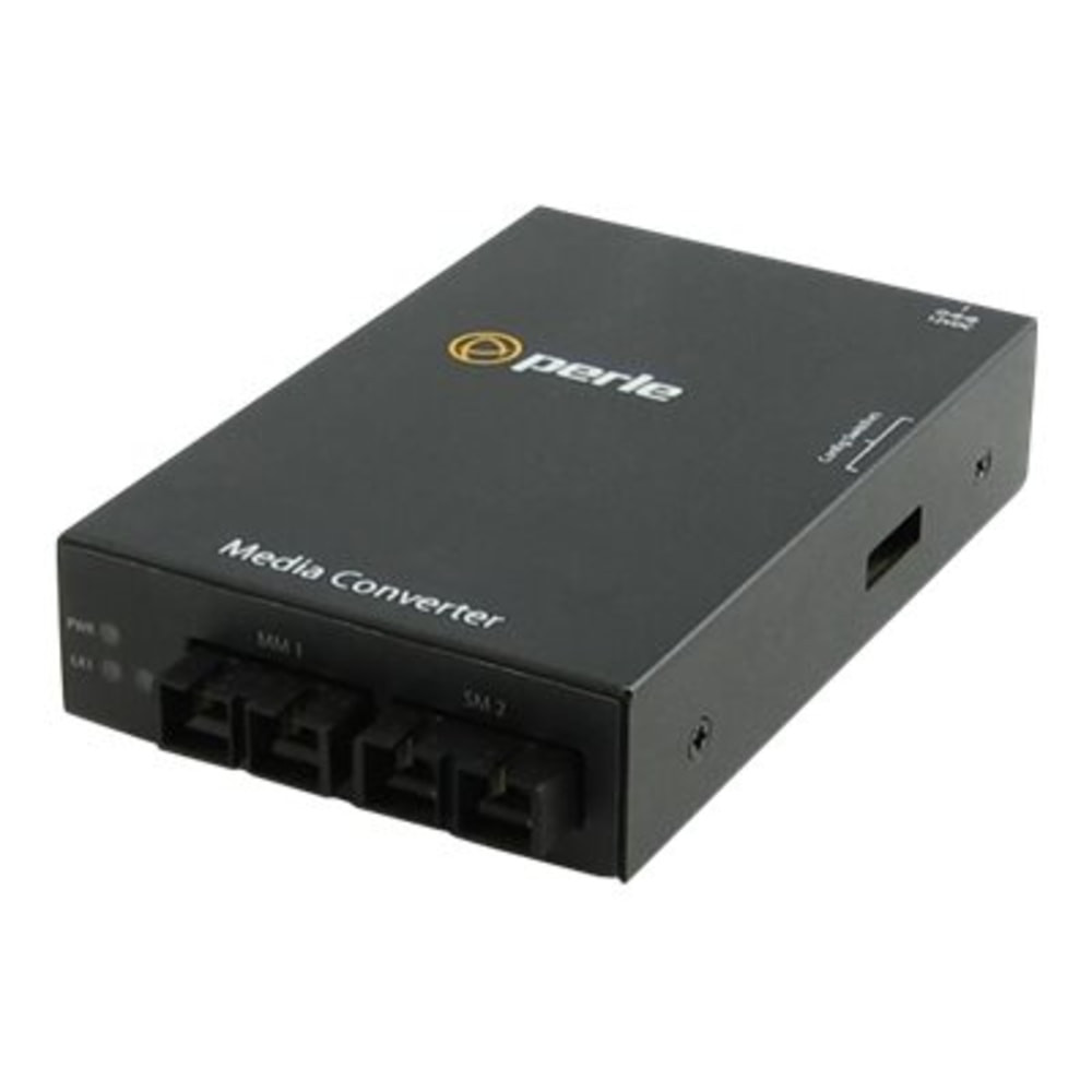 PERLE SYSTEMS 05060064 Perle S-100MM-S2SC40 - Media converter - 100Mb LAN - 100Base-FX, 100Base-EX - SC multi-mode / SC single-mode - up to 24.9 miles - 1310 nm