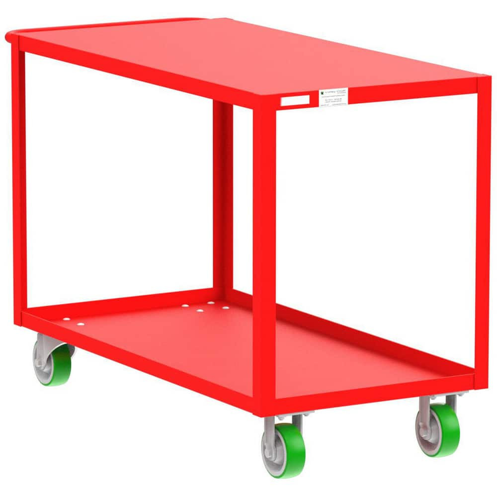 Valley Craft F89223RDPY Carts; Cart Type: Utility Shelf ; Width (Inch): 24 ; Assembly: Comes Assembled ; Material: Steel ; Length (Inch): 53 ; Load Capacity (Lb. - 3 Decimals): 2000.000