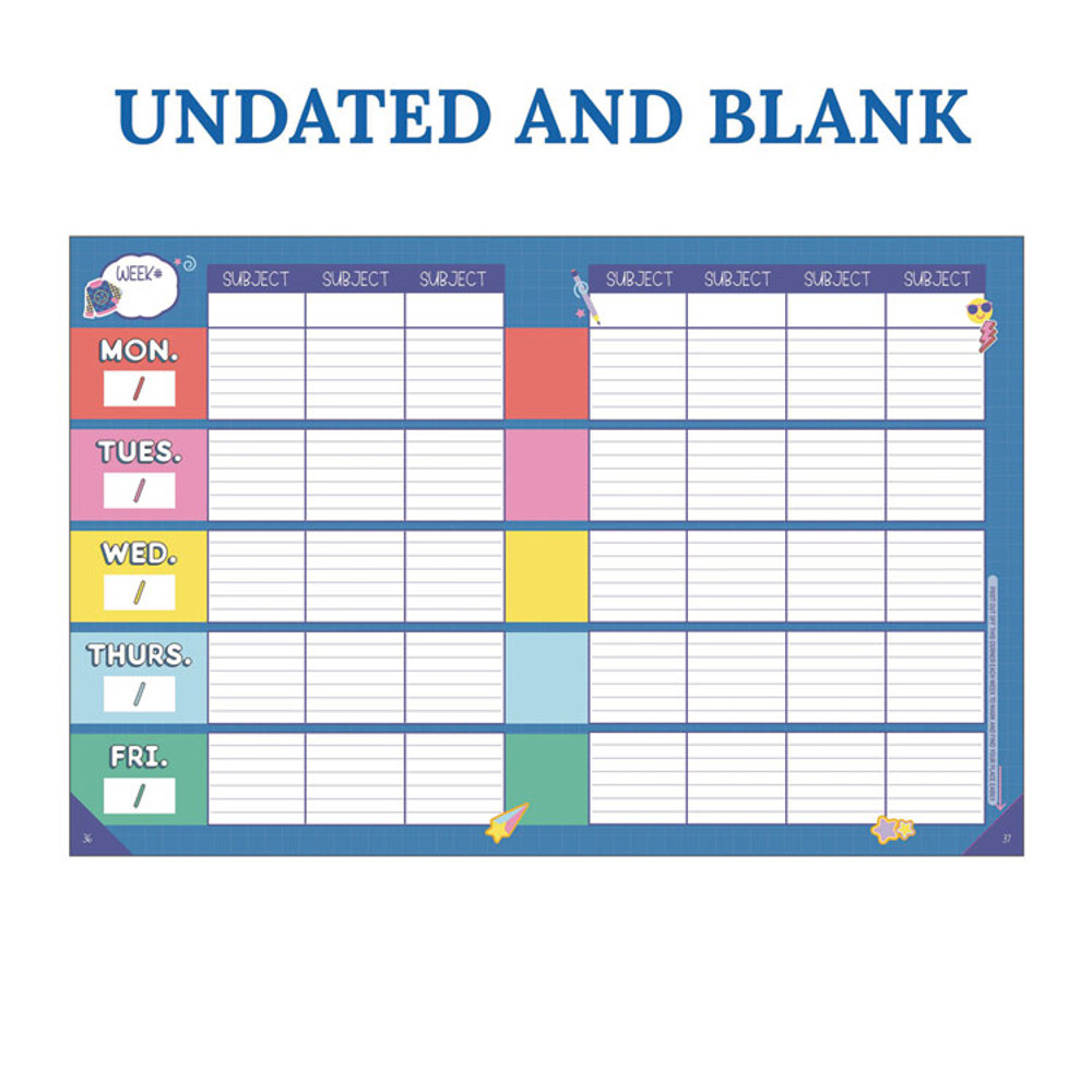 CARSON-DELLOSA EDUCATION 105050 Teacher Planners, Weekly/Monthly, 7 Classes, We Stick Together, Multicolor Cover, 11 x 8.5 Sheets, 12-Month (July to June)