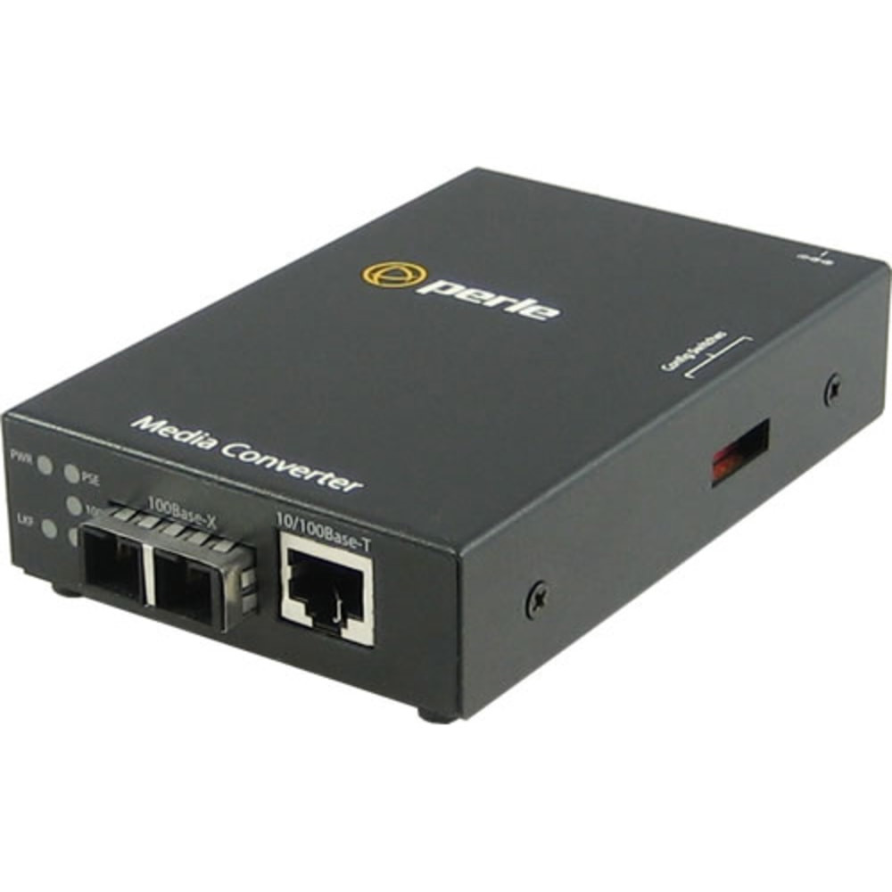 PERLE SYSTEMS 05085034 Perle S-110PP-S2SC20 - Fiber media converter - 100Mb LAN - 10Base-T, 100Base-TX, 100Base-LX - RJ-45 / SC single-mode - up to 12.4 miles - 1310 nm