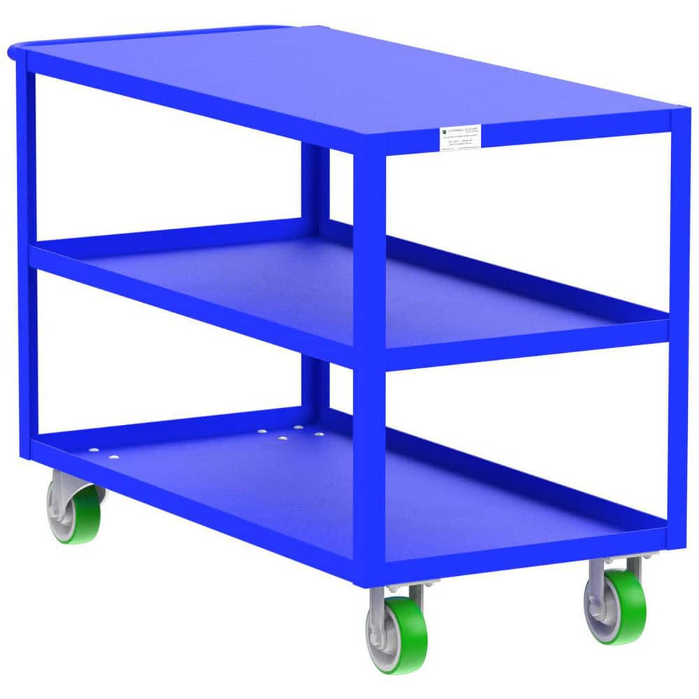 Valley Craft F89219BUPY Carts; Cart Type: Utility Shelf ; Width (Inch): 24 ; Assembly: Comes Assembled ; Material: Steel ; Length (Inch): 53 ; Load Capacity (Lb. - 3 Decimals): 2000.000