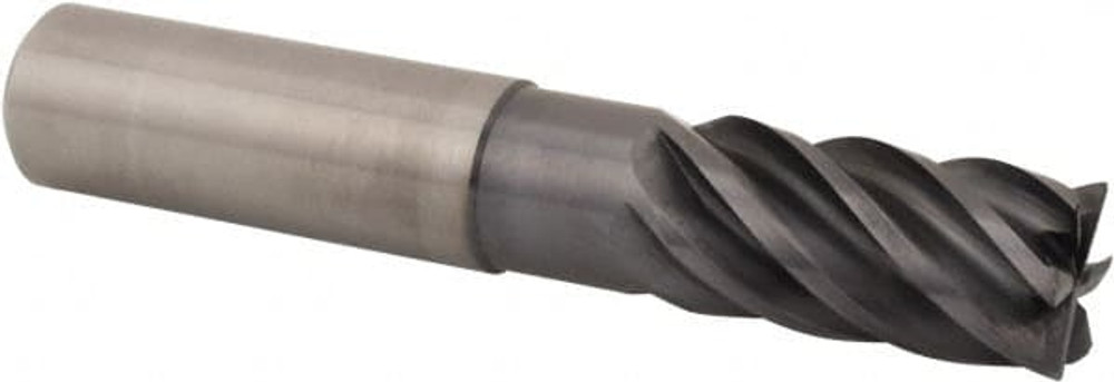 Kennametal 5350617 Corner Radius End Mill: 20 mm Dia, 38 mm LOC, 0.5 mm Radius, 6 Flutes, Solid Carbide