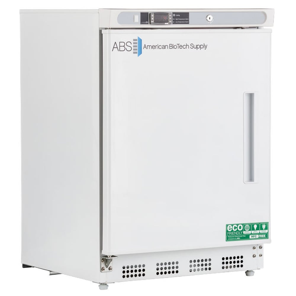 American BioTech Supply ABTHCUCBI0404LH Laboratory Refrigerator: 4.6 cu ft Capacity, 1 to 10 ° C, 23-3/4" OAW, 24-1/2" OAD, 33-3/8" OAH