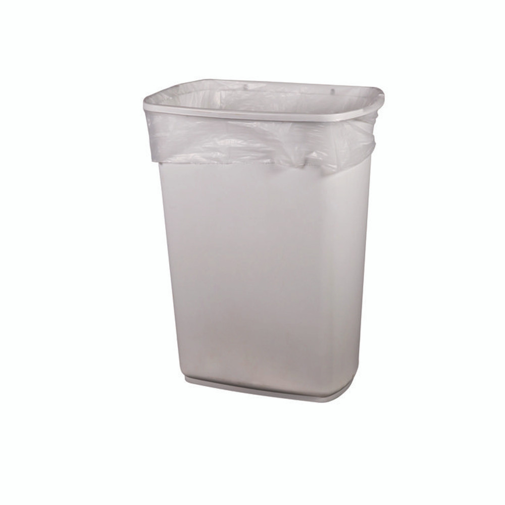 HERITAGE H4832MC R01 Linear Low-Density Can Liners, 16 gal, 0.5 mil, 24" x 32", Clear, 500/Carton