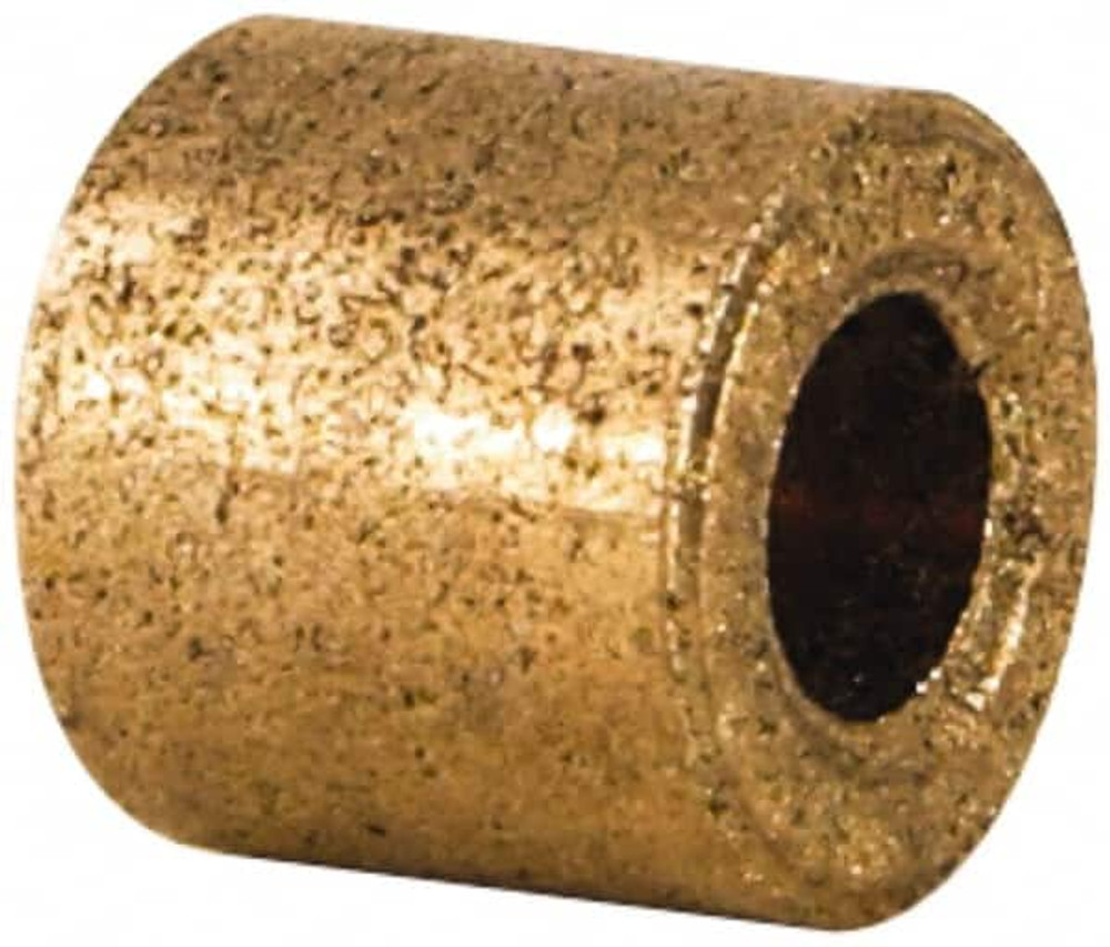 Boston Gear 34576 Sleeve Bearing: 1/4" ID, 1/2" OD, 5/8" OAL, Oil Impregnated Bronze