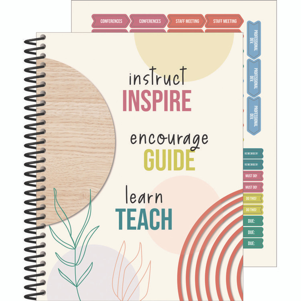 CARSON-DELLOSA EDUCATION 105051 Teacher Planners, Weekly/Monthly, 7 Classes, True to You Artwork, Multicolor Cover, 11 x 8.5 Sheets, 12-Month (July to June)
