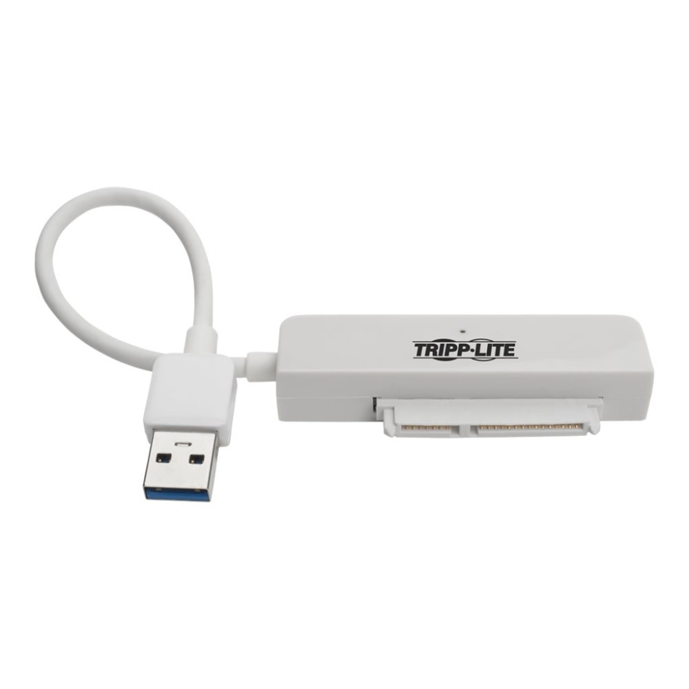 TRIPP LITE U338-06N-SATA-W  6in USB 3.0 SuperSpeed to SATA III Adapter w/UASP/2.5in Hard Drives White - Storage controller - 2.5in / 3.5in shared - SATA 6Gb/s - USB 3.0 - white