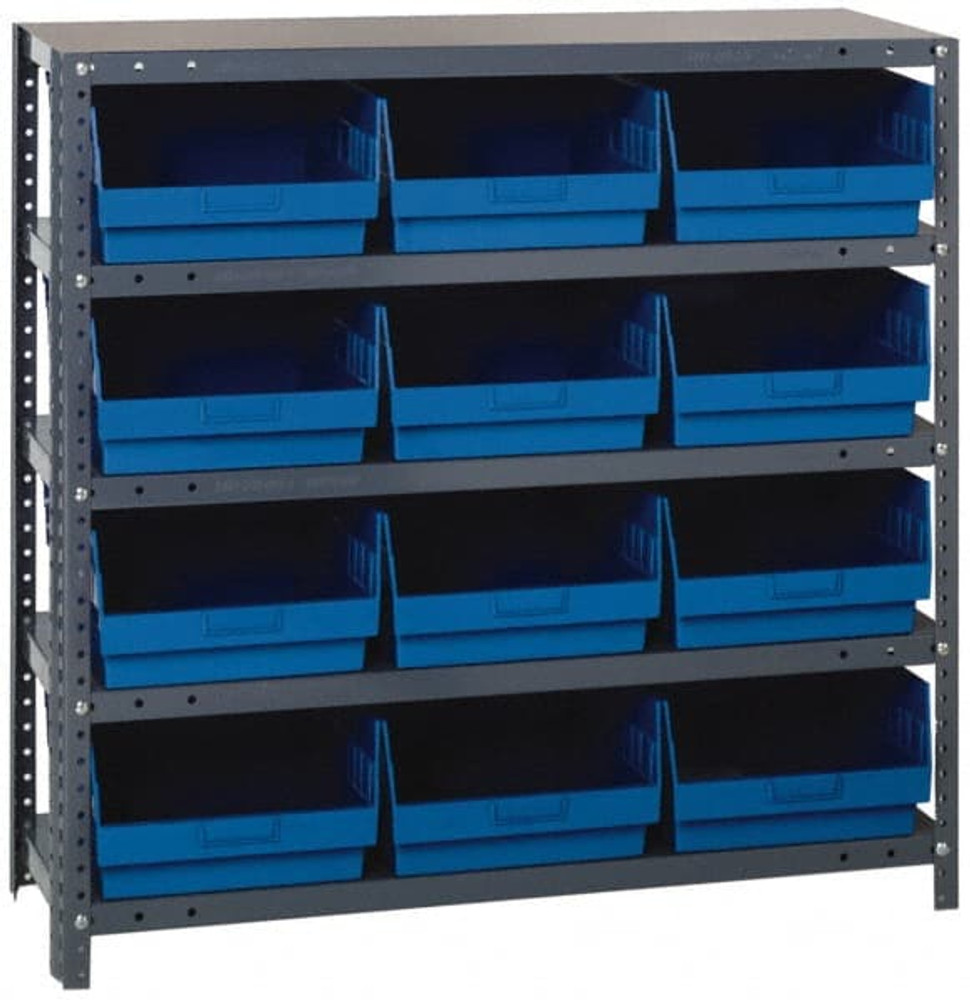 Quantum Storage 1239-209BL 12 Bin Store-More Shelf Bin System